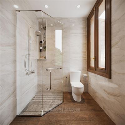 Sử dụng vách kính cường lực cho phòng tắm tiện nghi, cao cấp hơn