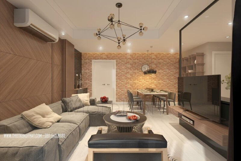 Không gian phòng khách hướng sáng với khung cửa rộng đón ánh sáng tự nhiên vào căn phòng tạo cảm giác cơi nới và mở rộng cho căn nhà, khắc phục được sự hạn chế của không gian chung cư bí bách và tối tăm. Xem ngay các mẫu thiết kế phòng khách ưa chuộng nhất hiện nay