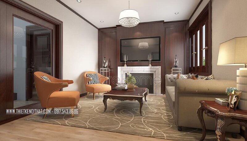 Bố trí nội thất biệt thự hài hòa, hợp lí mang đến một không gian sống rộng rãi thoáng mát và sang chảnh theo kiểu riêng biệt, thể hiện đúng gu sở thích của gia chủ